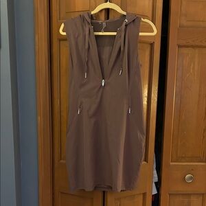 Calvin Klein Brown  Sleeveless Hooded Coverup
